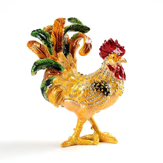 Extravagant Cockerel Keepsake Box