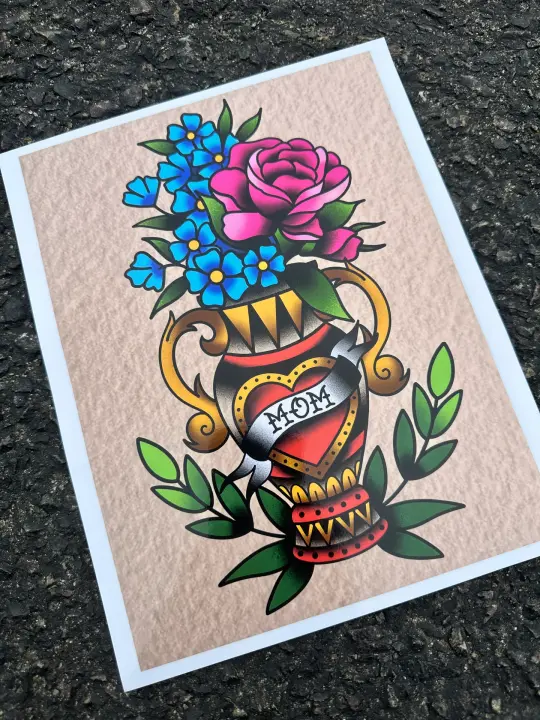 Mom Vase print (8x10)