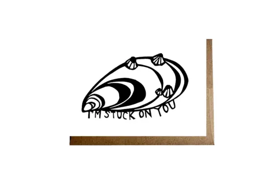 "I'm Stuck On You" card
