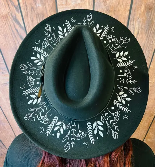 Botanicals Vegan Felt XL Wide Brim Hat