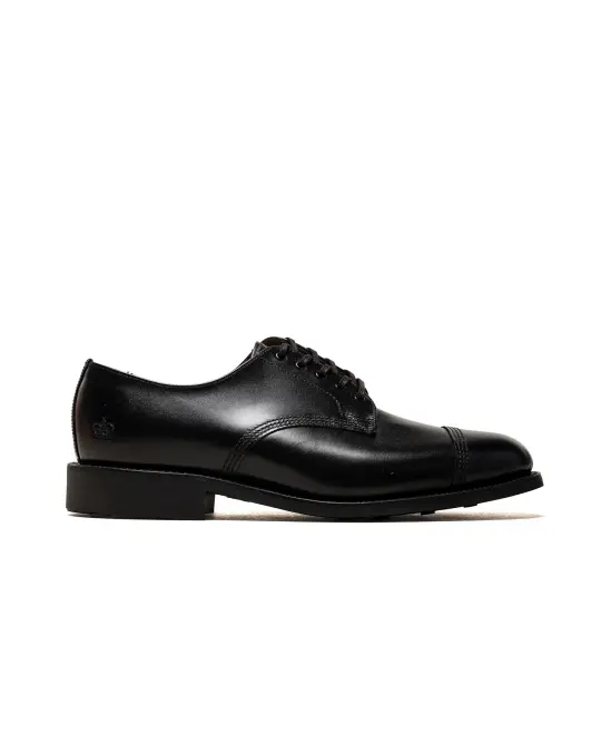 Sanders 1128BC Smooth Leather Military Derby Shoe Black