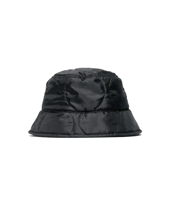 Found Feather Bucket Hat Quilted Military Liner Black