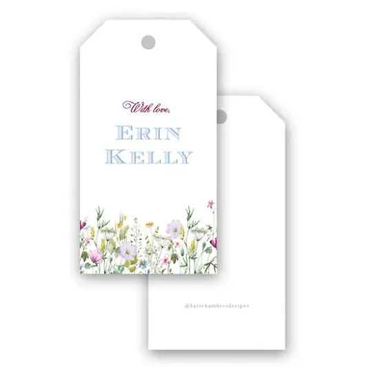 Watercolor Wildflower Women's Gift Tag