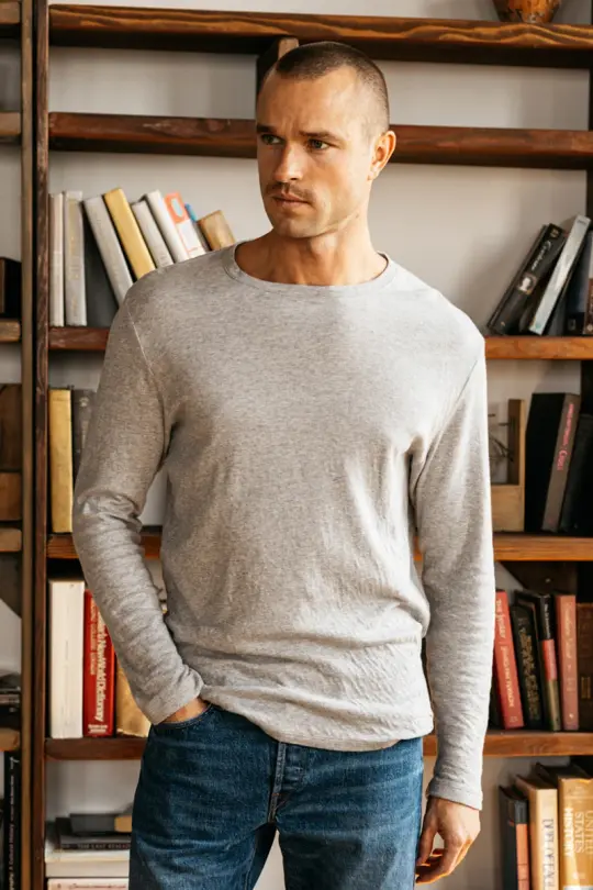 The Drill Double Knit - Heather Gray