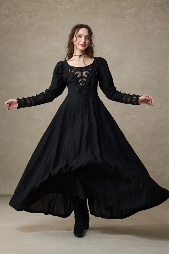 Azalea 23 | Linen Corset Evening Dress