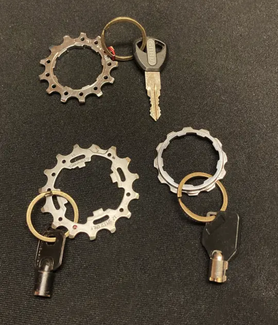Bicycle Cog Keychain