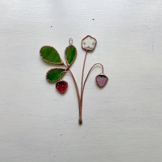 Strawberry Suncatcher no.1 - Summer in the Shire