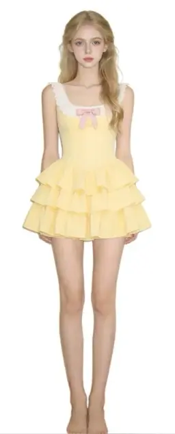 Sweetheart Neckline Ruffle Cake Dress R9090