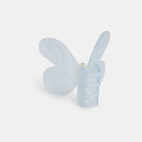 Butterfly Claw in Clear White