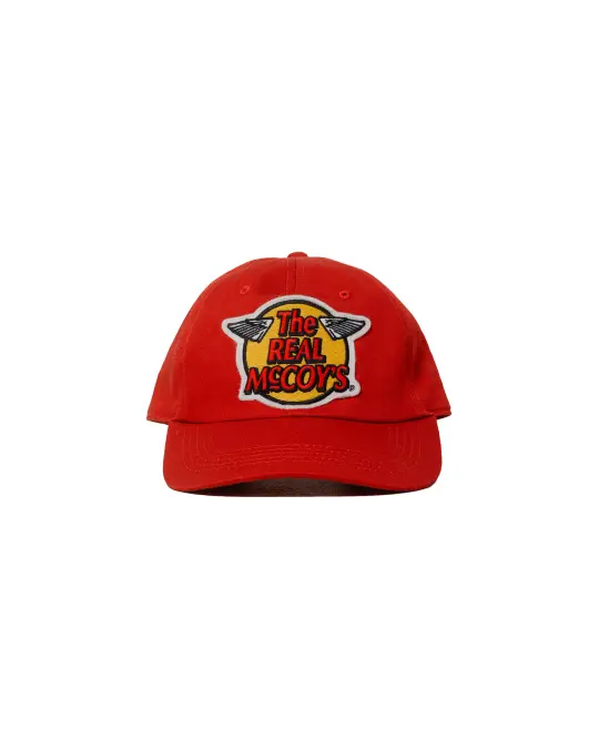 The Real McCoy's MA23001 The Real McCoy's Logo Baseball Cap Red