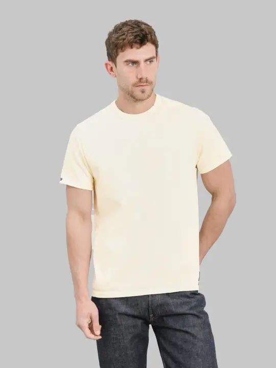 Deluxeware  DXTS-00 12.5oz Heavyweight Loopwheeled T-Shirt Ash Yellow