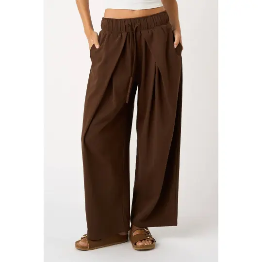 Pleated Wide Leg Pants