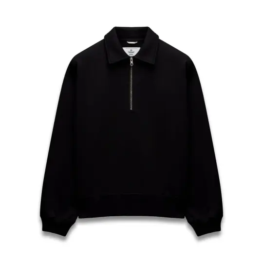 Brushed Fleece Relaxed Half Zip Sweatshirt