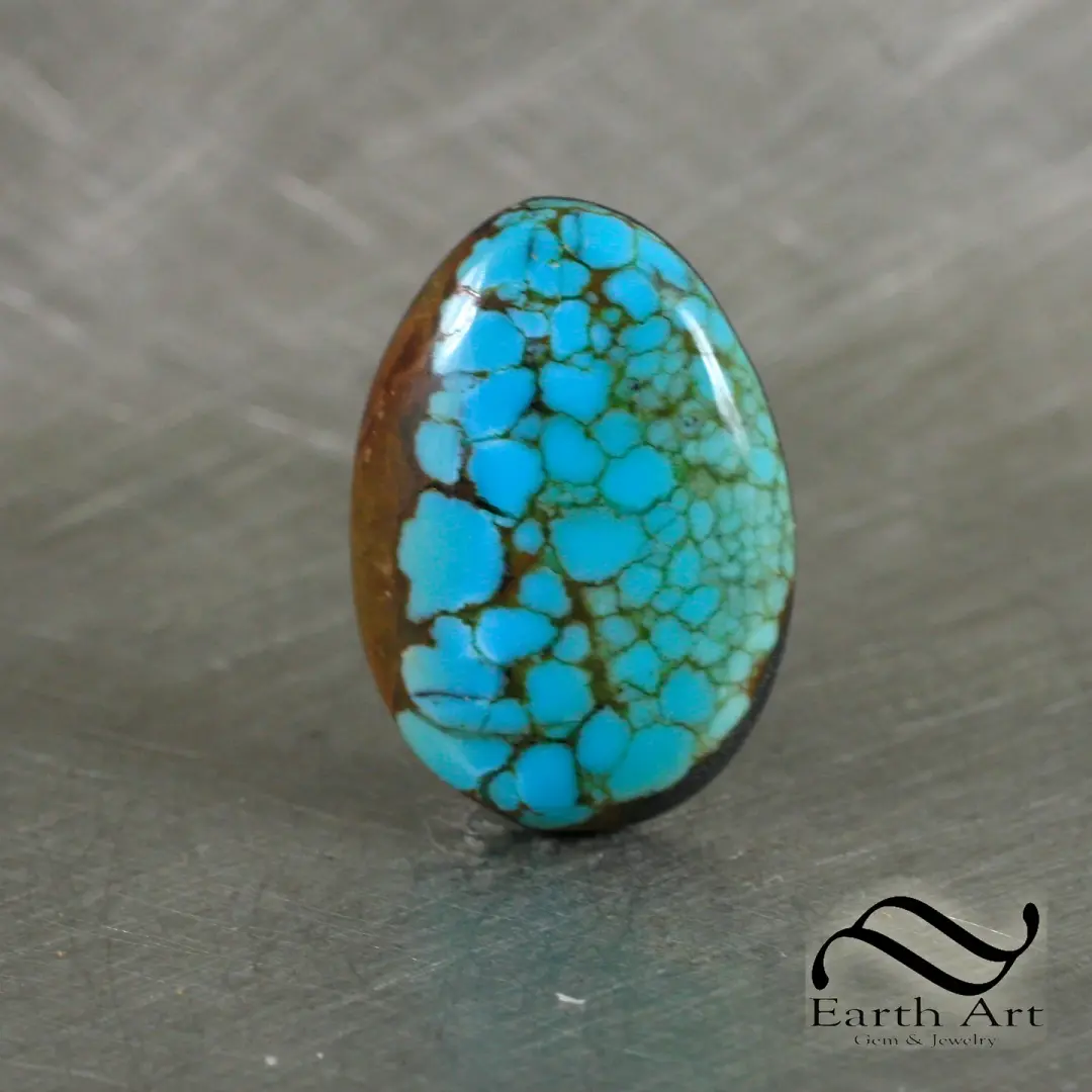 Vintage No 8 Turquoise Cabochon
