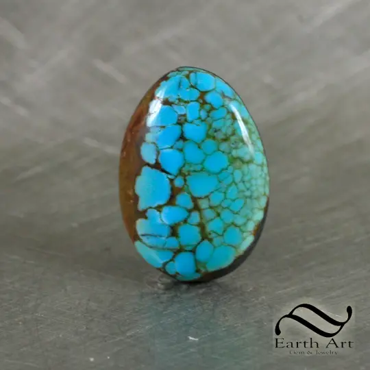 Vintage No 8 Turquoise Cabochon