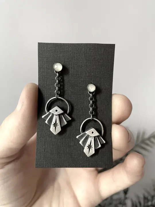 "Space Deco" Dangle Earrings