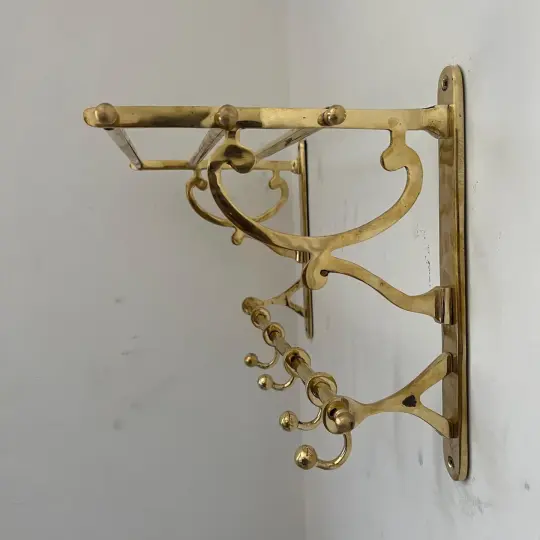 Unlacquered Brass Towel Rack