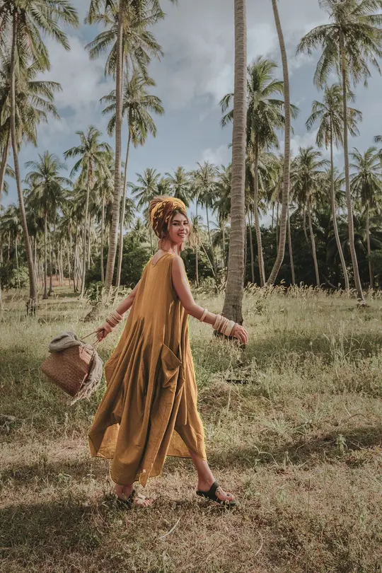 Midaxi Dress Wayan Yellow
