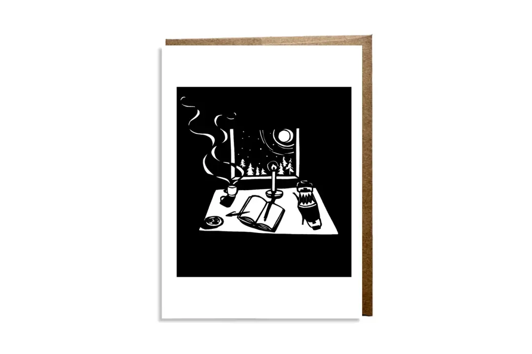 "By Candlelight" card