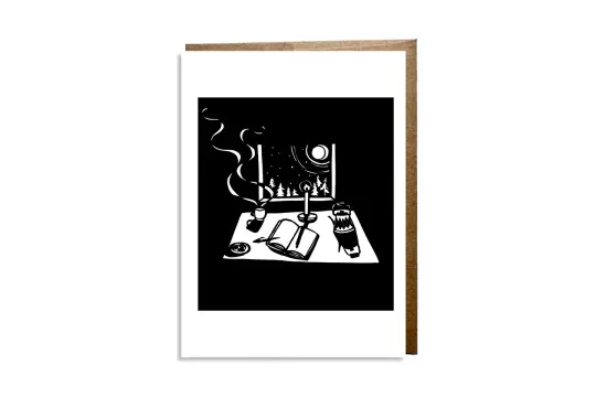 "By Candlelight" card