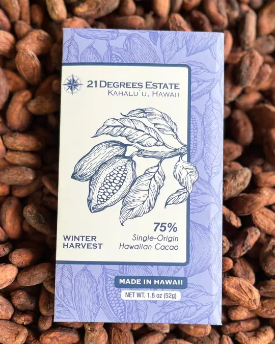 Seasonal Dark Bar-Winter harvest 2025 premium dark bar 75% (*Michelin Guide Inspector choice!