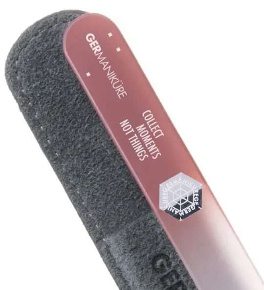 "Collect Moments Not Things" Germanikure Mantra Nail File and Sleeve