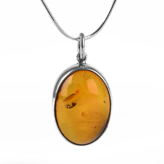 Simply Amber Oval Pendant
