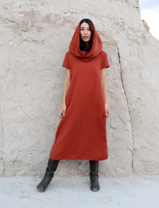 Ewok Shift Below Knee Dress