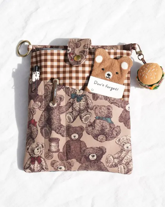 A5 Book & Journal Sleeve – Warm Brown Collection (Charms Sold Separately)