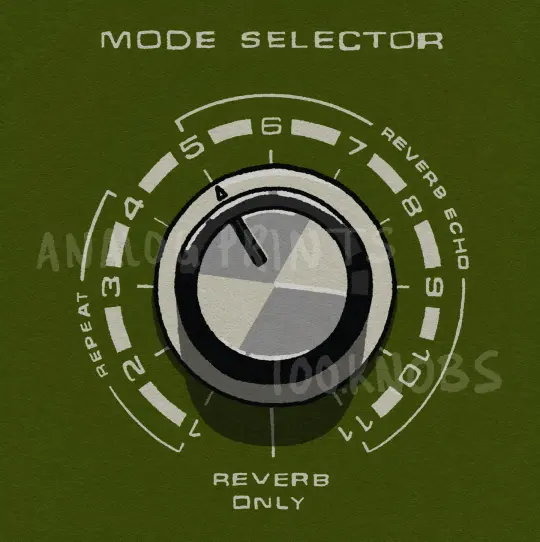 #100knobs  004/100 Echo Mode Selector POSTER