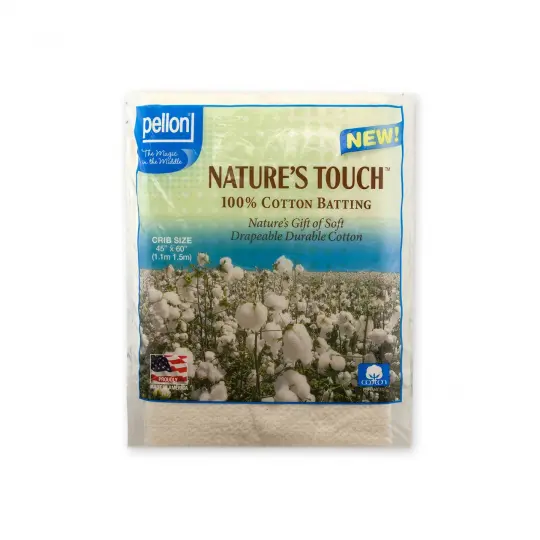 Pellon Nature's Touch 100% Natural Cotton No Scrim 45in x 60in