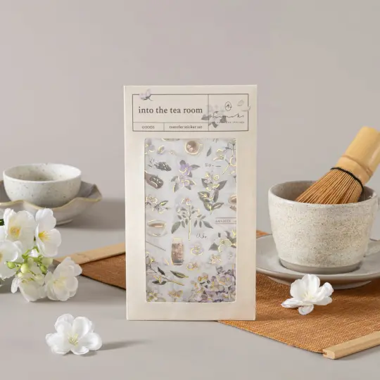 Hinoki - ‘Into the Tea Room’ Print-On Sticker Set