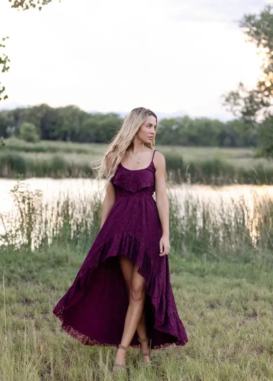 Amalee Dress in Burgundy