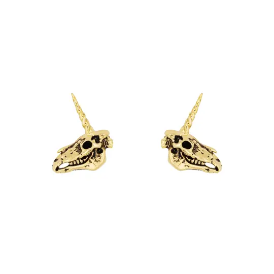 Unicorn Skull Studs