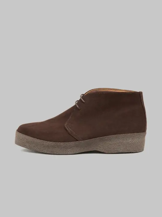 Sanders Japan Brit Chukka Chocolate Brown Suede