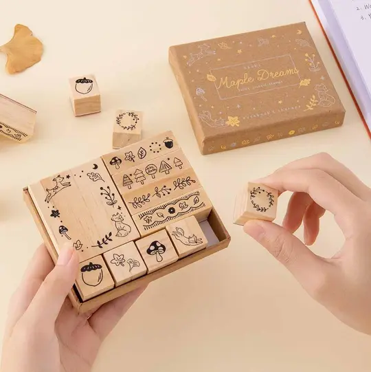 Tsuki ‘Maple Dreams’ Bullet Journal Stamp Set ☾