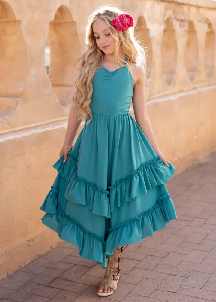 Jenny Dress in Bright Teal