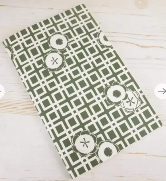Japanese Camellia Letterpress Blank Notebook