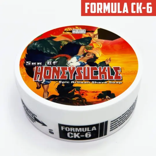 Son Of Honeysuckle Artisan Shaving Soap | Ultra Premium CK-6 Formula | 4oz