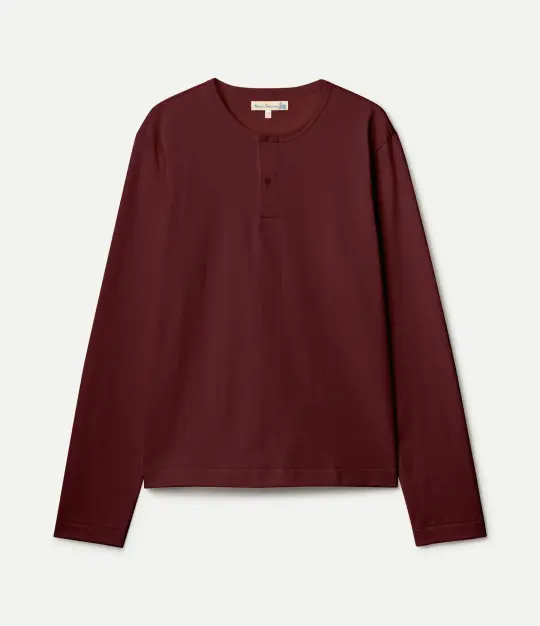2M16LS Cropped Mid-Century Machine Refined Fit Henley
