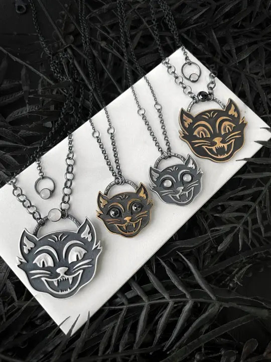 Halloween Cat Pendants