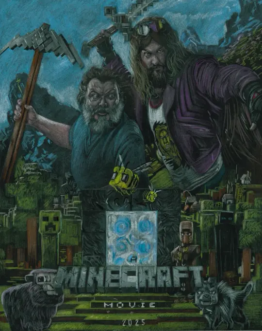 “Anything you can dream about here, you can make.” MINECRAFT Art Print