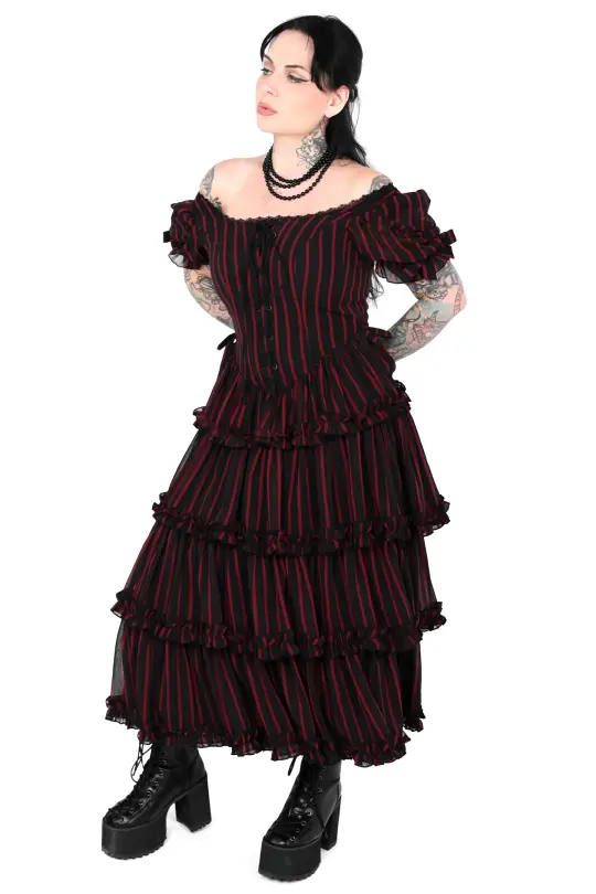 Henrietta Striped Gown