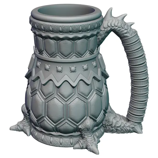 Dragon-Blooded 3D Printed Mythic Mug Stein | Tabletop RPG Gaming Cosplay - Dungeons and Dragon DnD D&D Wargaming | Koozie Can Holder