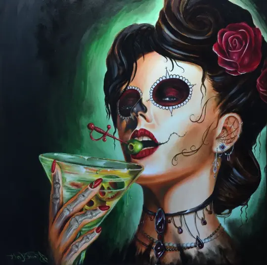 "A Drink With the Dead" print