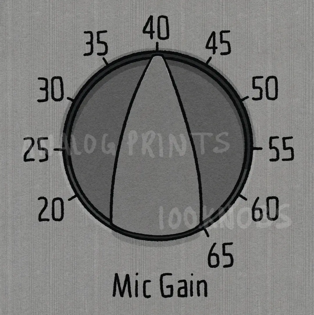 #100knobs 062/100 MSS-10 Mic Gain Control POSTER