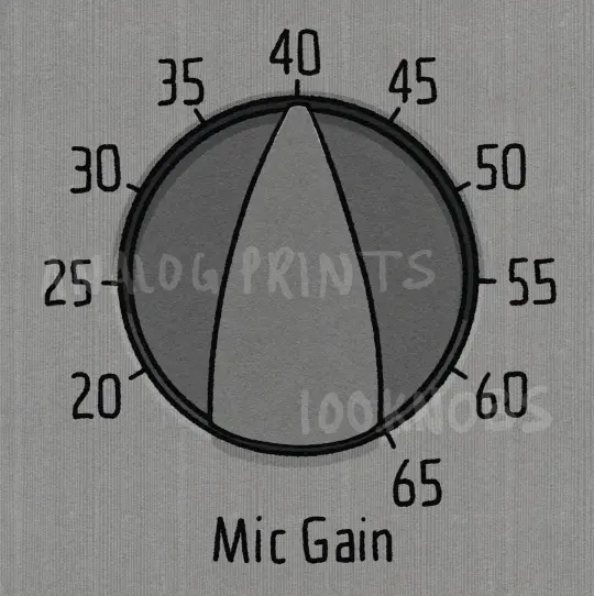 #100knobs 062/100 MSS-10 Mic Gain Control POSTER