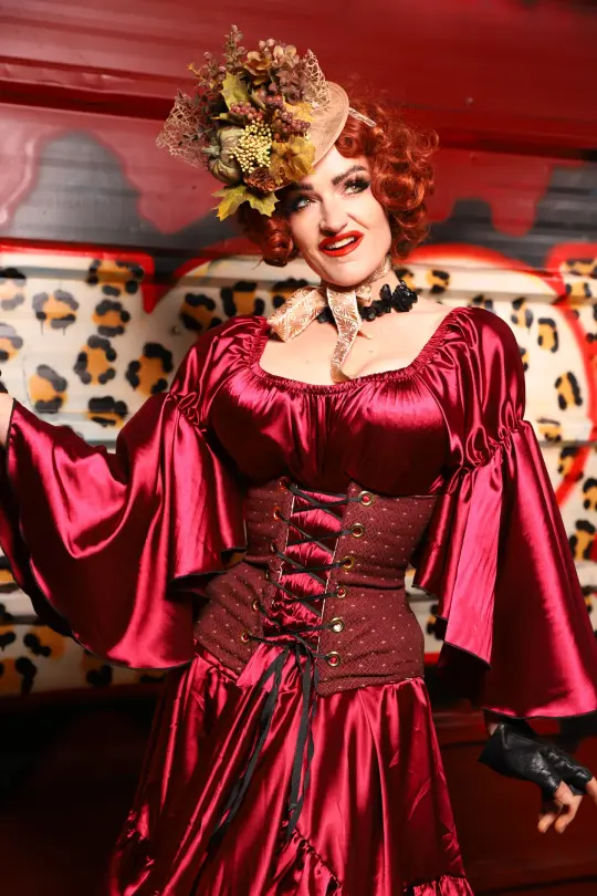 Petite Wench in Ruby Dice - The Lipstick and Caviar Collection