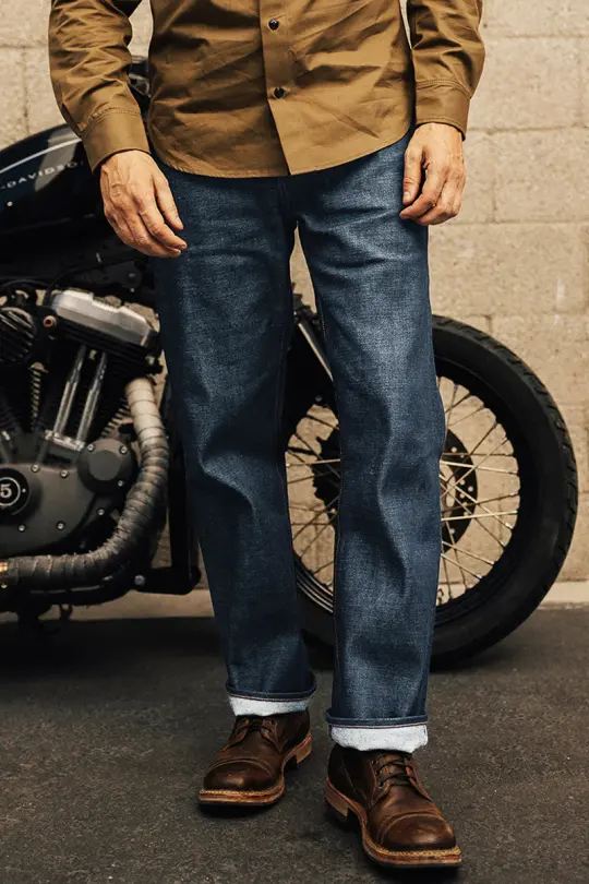 The Pail Loose Straight Teacore - Indigo Raw 14.5oz Selvedge
