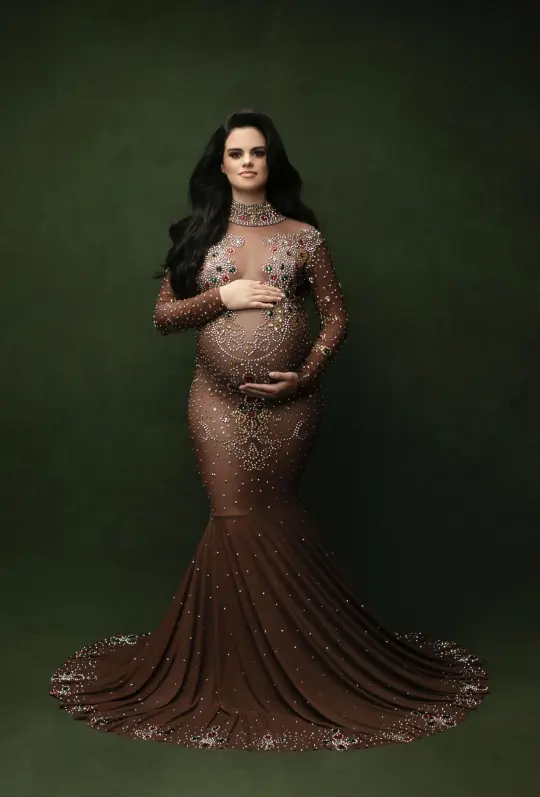 Magda rhinestone Gown